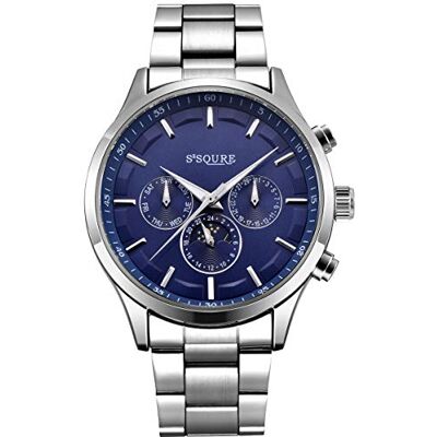 Alienwork S2Squre Montre Automatique Homme Femme Calendrier Bracelet Métal - Publicité Alienwork S2Squre Montre Automatique Homme Femme Calendrier Bracelet Métal - Publicité