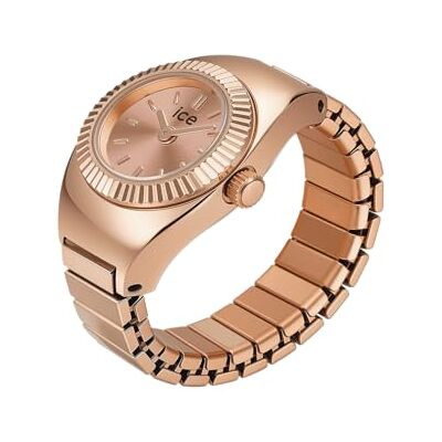 ICE WATCH Chouchou Rose-Gold Montre Bague Rose-Gold pour Femme avec Bracelet Extensible en Acier Inoxydable (15mm) - Publicité ICE WATCH Chouchou Rose-Gold Montre Bague Rose-Gold pour Femme avec Bracelet Extensible en Acier Inoxydable (15mm) - Publicité