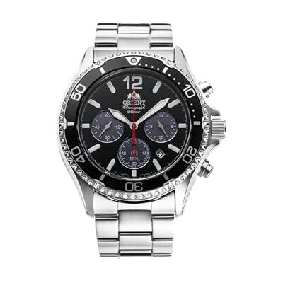 Orient Sports Diver Mako Solar Chrono RA-TX02 Montre chronographe à rechargement Solaire en Acier - Publicité Orient Sports Diver Mako Solar Chrono RA-TX02 Montre chronographe à rechargement Solaire en Acier - Publicité