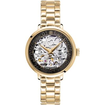 Pierre Lannier Montre Automatique Automatic Automatic Mouvement de Montre Epaisseur du boîtier: 12.15 mm Largeur du boîtier: 35 mm Acier Inoxydable 5 ATM - Publicité Pierre Lannier Montre Automatique Automatic Automatic Mouvement de Montre Epaisseur du boîtier: 12.15 mm Largeur du boîtier: 35 mm Acier Inoxydable 5 ATM - Publicité
