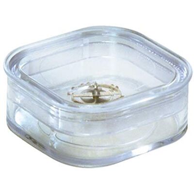Bergeon Boîte à Membrane élastique pour pièces de Montre 39 x 39 x 17,8 mm - Publicité Bergeon Boîte à Membrane élastique pour pièces de Montre 39 x 39 x 17,8 mm - Publicité
