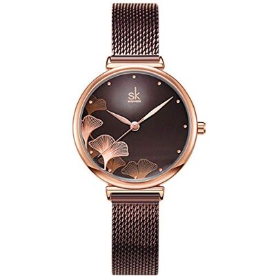 Alienwork SK Montre Femme Ultra-Mince Bracelet Maille - Publicité Alienwork SK Montre Femme Ultra-Mince Bracelet Maille - Publicité