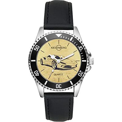 KIESENBERG Montre Homme Cadeau pour Ferrari F8 Fan Quartz Analogique Bracelet en Cuir Montre-Bracelet - Publicité KIESENBERG Montre Homme Cadeau pour Ferrari F8 Fan Quartz Analogique Bracelet en Cuir Montre-Bracelet - Publicité