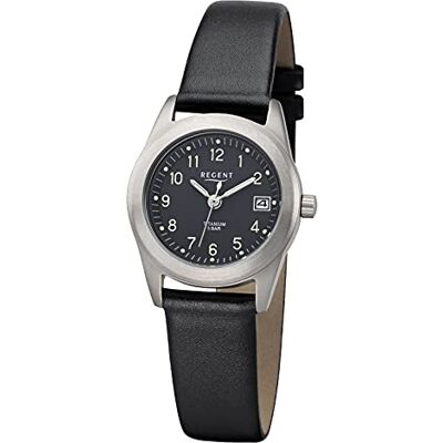 REGENT Femmes Analogique Quartz Montre avec Bracelet en Cuir - Publicité REGENT Femmes Analogique Quartz Montre avec Bracelet en Cuir - Publicité