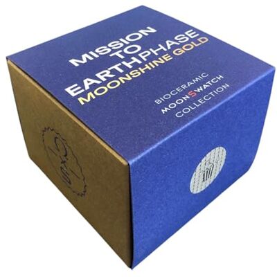 Swatch Montre-bracelet Moonswatch Omega X Mission to Earthphase Moonshine Gold Septembre - Publicité Swatch Montre-bracelet Moonswatch Omega X Mission to Earthphase Moonshine Gold Septembre - Publicité
