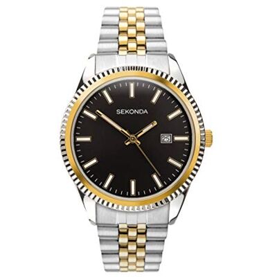 Sekonda King Classic Montre à Quartz pour Homme 40 mm avec Affichage analogique, Bracelet en Acier Inoxydable - Publicité Sekonda King Classic Montre à Quartz pour Homme 40 mm avec Affichage analogique, Bracelet en Acier Inoxydable - Publicité