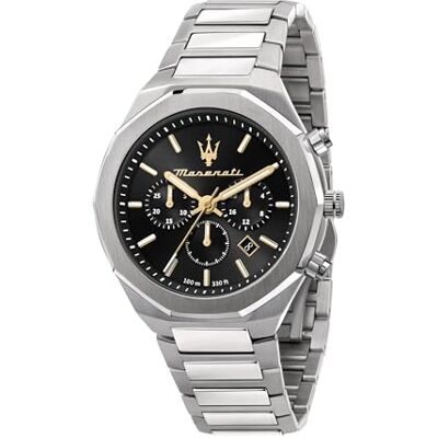 Maserati Stile Montre Homme, Chronographe, Analogique 45 mm - Publicité Maserati Stile Montre Homme, Chronographe, Analogique 45 mm - Publicité