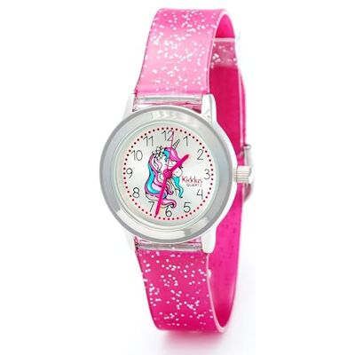 Kiddus Montre pour Fille, Montre Bracelet Enfants avec Paillettes, Cadeu Apprentissage, Analogic Enfant à partir de 5 Ans - Publicité Kiddus Montre pour Fille, Montre Bracelet Enfants avec Paillettes, Cadeu Apprentissage, Analogic Enfant à partir de 5 Ans - Publicité