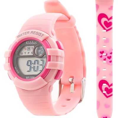 Kiddus Montre Digitale Fille et Garçon. avec Alarme, Chronographe, Résistant a l’Eau (3ATM). Montre Bracelet Enfant 3-12 Ans - Publicité Kiddus Montre Digitale Fille et Garçon. avec Alarme, Chronographe, Résistant a l’Eau (3ATM). Montre Bracelet Enfant 3-12 Ans - Publicité