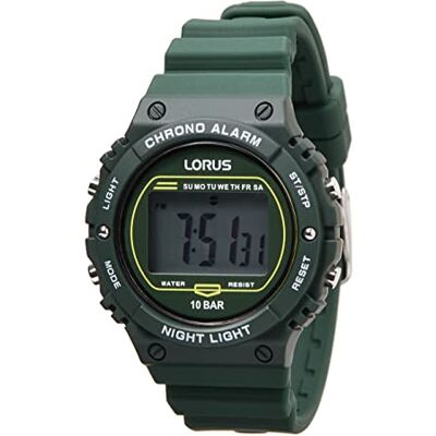 Lorus Montre à Quartz numérique pour Hommes avec Bracelet en Silicone - Publicité Lorus Montre à Quartz numérique pour Hommes avec Bracelet en Silicone - Publicité