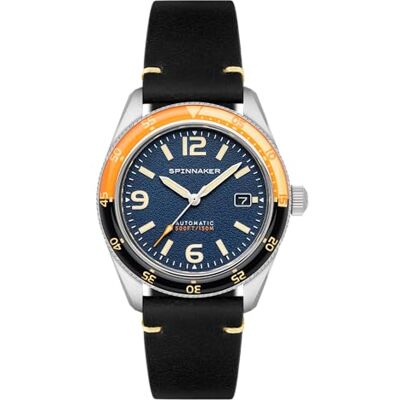 Spinnaker Fleuss Montre Automatique pour Homme – Boîtier en Acier Inoxydable 316L de 43 mm, Mouvement Automatique Japonais, Bracelet en Cuir, Montre de Plongée Automatique, De Soleil – - Publicité Spinnaker Fleuss Montre Automatique pour Homme – Boîtier en Acier Inoxydable 316L de 43 mm, Mouvement Automatique Japonais, Bracelet en Cuir, Montre de Plongée Automatique, De Soleil – - Publicité