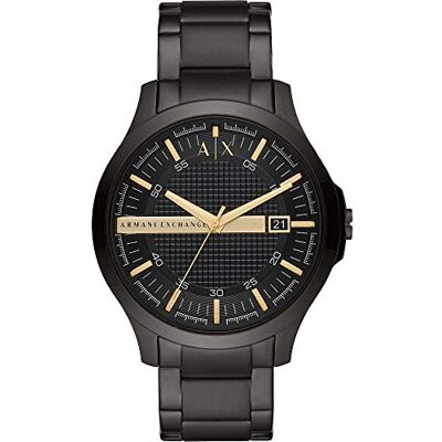 Armani Exchange Montre pour Hommes, Mouvement Date à Trois Aiguilles à Quartz et boîtier de 46mm avec Bracelet en Acier Inoxydable - Publicité Armani Exchange Montre pour Hommes, Mouvement Date à Trois Aiguilles à Quartz et boîtier de 46mm avec Bracelet en Acier Inoxydable - Publicité
