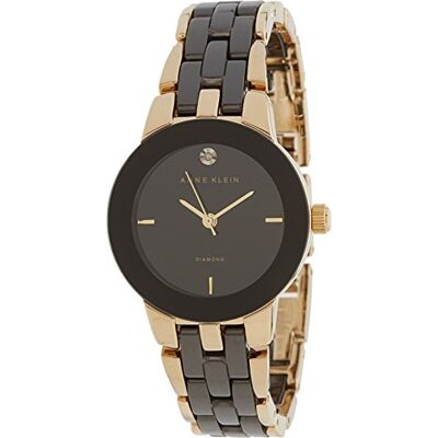 Anne Klein Montre-Bracelet en céramique avec Cadran en Diamant véritable pour Femme - Publicité Anne Klein Montre-Bracelet en céramique avec Cadran en Diamant véritable pour Femme - Publicité