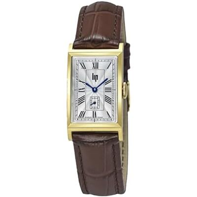 Lip Montre Churchill T18 Bracelet Cuir Marron Cadran Doré - Publicité Lip Montre Churchill T18 Bracelet Cuir Marron Cadran Doré - Publicité