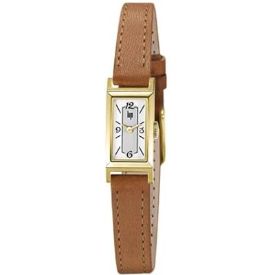 Lip Montre T13 Churchill Classique Cuir Marron et Doré - Publicité Lip Montre T13 Churchill Classique Cuir Marron et Doré - Publicité