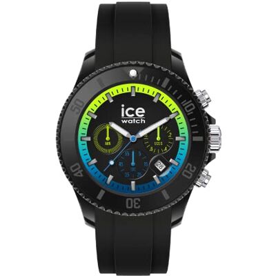WATCH Ice Chrono Black Lime Montre Noire pour Homme avec Bracelet en Silicone Chrono (Extra Large) - Publicité WATCH Ice Chrono Black Lime Montre Noire pour Homme avec Bracelet en Silicone Chrono (Extra Large) - Publicité