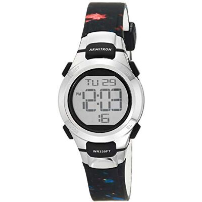 Armitron Sport Women's Digital Chronograph Resin Strap Watch, 45/7012 - Publicité Armitron Sport Women's Digital Chronograph Resin Strap Watch, 45/7012 - Publicité