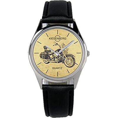 KIESENBERG Montre Homme Cadeau pour Harley Davidson Heritage Softtail Fans Quartz Analogique Bracelet en Cuir Montre-Bracelet - Publicité KIESENBERG Montre Homme Cadeau pour Harley Davidson Heritage Softtail Fans Quartz Analogique Bracelet en Cuir Montre-Bracelet - Publicité