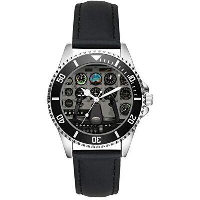 KIESENBERG Montre Homme Cadeau pour Cessna Avion Fans Cockpit Quartz Analogique Montre-Bracelet - Publicité KIESENBERG Montre Homme Cadeau pour Cessna Avion Fans Cockpit Quartz Analogique Montre-Bracelet - Publicité