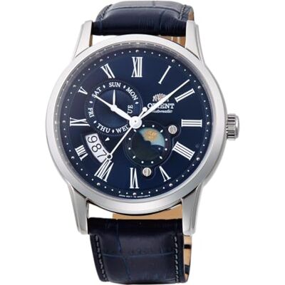 Orient Sun & Moon Montre-Bracelet mécanique Classique à remontage Manuel pour Homme avec Bracelet en Cuir - Publicité Orient Sun & Moon Montre-Bracelet mécanique Classique à remontage Manuel pour Homme avec Bracelet en Cuir - Publicité