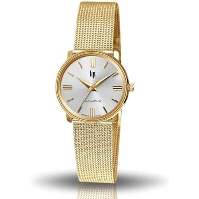 Liip Montre Lip Dauphine en Acier Jaune Etanche - Publicité Liip Montre Lip Dauphine en Acier Jaune Etanche - Publicité