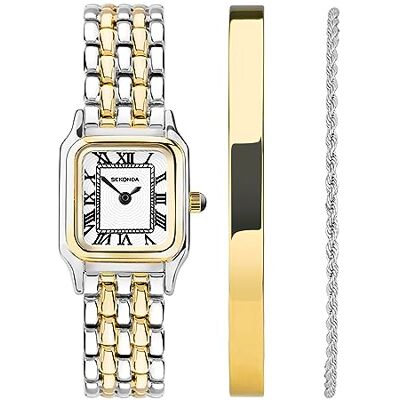 Sekonda Monica Montre à Quartz pour Femme avec Chiffres Romains Affichage analogique Bracelet en Alliage Blanc 20 mm - Publicité Sekonda Monica Montre à Quartz pour Femme avec Chiffres Romains Affichage analogique Bracelet en Alliage Blanc 20 mm - Publicité