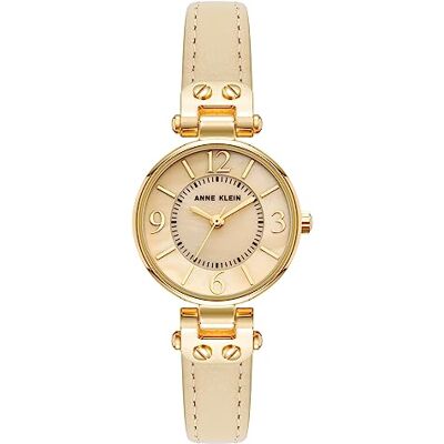 Anne Klein Women's Leather Strap Watch - Publicité Anne Klein Women's Leather Strap Watch - Publicité