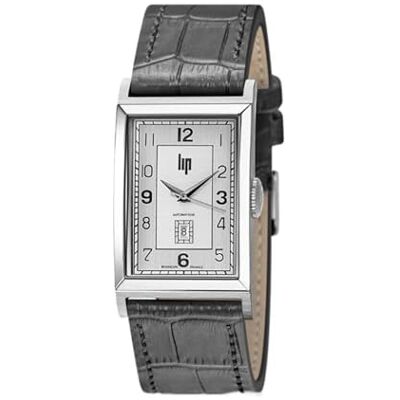 Lip Montre T26 Churchill Automatique Cuir Gris - Publicité Lip Montre T26 Churchill Automatique Cuir Gris - Publicité