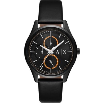 Armani Exchange Hommes Analogique Quartz Montre avec Bracelet en Cuir - Publicité Armani Exchange Hommes Analogique Quartz Montre avec Bracelet en Cuir - Publicité