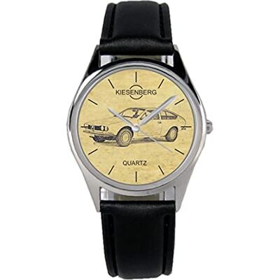 KIESENBERG Montre Homme Cadeau pour Alfa Romeo Alfetta GTV Fans Oldtimer Quartz Analogique Bracelet en Cuir Montre-Bracelet B-20343 - Publicité KIESENBERG Montre Homme Cadeau pour Alfa Romeo Alfetta GTV Fans Oldtimer Quartz Analogique Bracelet en Cuir Montre-Bracelet B-20343 - Publicité
