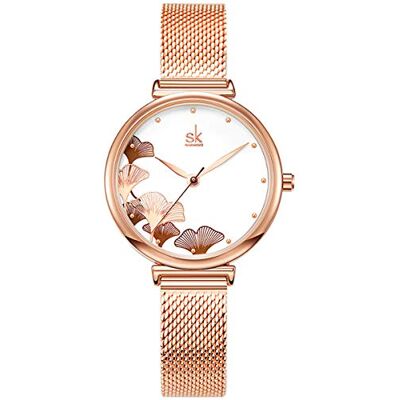 Alienwork SK Montre Femme Ultra-Mince Bracelet Maille - Publicité Alienwork SK Montre Femme Ultra-Mince Bracelet Maille - Publicité