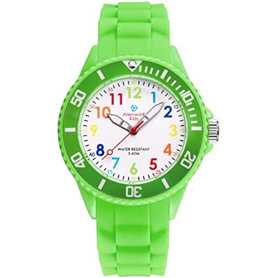 Alienwork Kids Montre Pédagogique Apprendre l'Heure Enfants Garçon Fille Temps d'apprentissage Résistant à l'eau 5 ATM - Publicité Alienwork Kids Montre Pédagogique Apprendre l'Heure Enfants Garçon Fille Temps d'apprentissage Résistant à l'eau 5 ATM - Publicité