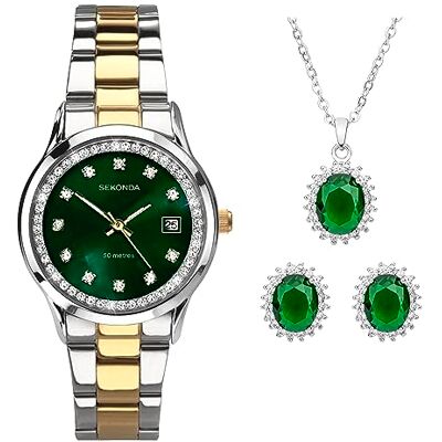 Sekonda Catherine Montre à quartz pour femme avec affichage analogique et bracelet en acier inoxydable 27 mm - Publicité Sekonda Catherine Montre à quartz pour femme avec affichage analogique et bracelet en acier inoxydable 27 mm - Publicité