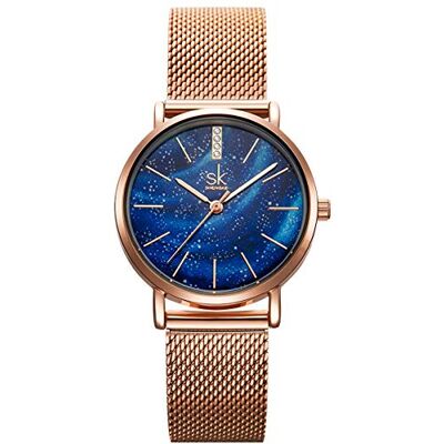 Alienwork SK Minimalist Montre Femme Ultra-Mince Bracelet Maille - Publicité Alienwork SK Minimalist Montre Femme Ultra-Mince Bracelet Maille - Publicité