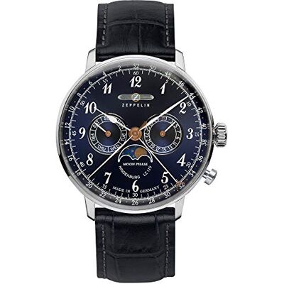 Zeppelin Montre LZ127 Hindenburg Phase Lunaire 7036 - Publicité Zeppelin Montre LZ127 Hindenburg Phase Lunaire 7036 - Publicité