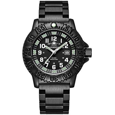 ADDIESDIVE Montre de Sport pour Homme Usage Militaire en extérieur à Quartz Cadran 24 Heures Lumineuse étanche 50m Lunette pivotante Acier Inoxydable,Noir - Publicité ADDIESDIVE Montre de Sport pour Homme Usage Militaire en extérieur à Quartz Cadran 24 Heures Lumineuse étanche 50m Lunette pivotante Acier Inoxydable,Noir - Publicité