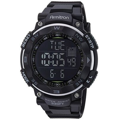 Armitron Sport Montre chronographe numérique pour homme avec bracelet en résine 40/8254 - Publicité Armitron Sport Montre chronographe numérique pour homme avec bracelet en résine 40/8254 - Publicité