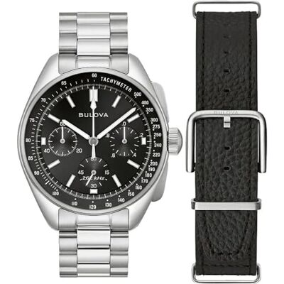Montre Bulova Chronographe pour Hommes Lunar Pilot - Publicité Montre Bulova Chronographe pour Hommes Lunar Pilot - Publicité