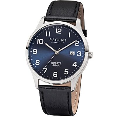 REGENT Hommes Analogique Montre avec Bracelet en Cuir - Publicité REGENT Hommes Analogique Montre avec Bracelet en Cuir - Publicité