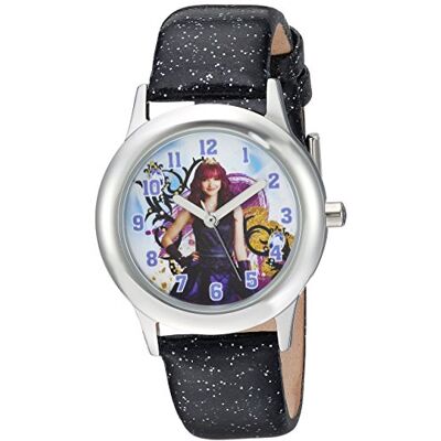 Disney Montre à Quartz analogique Unisexe pour Enfant avec Bracelet en Cuir synthétique, Noir, Classique - Publicité Disney Montre à Quartz analogique Unisexe pour Enfant avec Bracelet en Cuir synthétique, Noir, Classique - Publicité