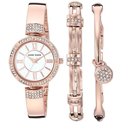 Anne Klein Femmes Analogique Quartz Japonaise Montre avec Bracelet en Métal 086702628360 - Publicité Anne Klein Femmes Analogique Quartz Japonaise Montre avec Bracelet en Métal 086702628360 - Publicité