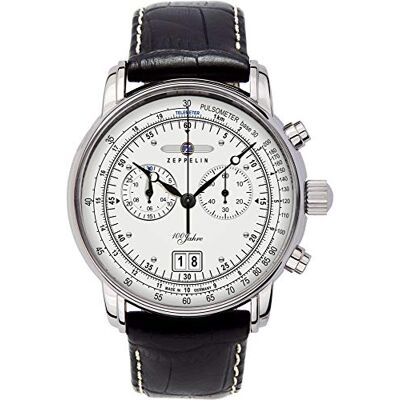 Zeppelin 100 Jahre Chronographe pour homme Classique & Simple - Publicité Zeppelin 100 Jahre Chronographe pour homme Classique & Simple - Publicité