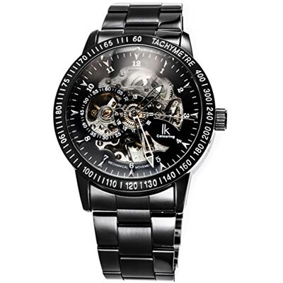 Alienwork IK Montre Automatique Homme Femme Squelette Fond de Verre - Publicité Alienwork IK Montre Automatique Homme Femme Squelette Fond de Verre - Publicité