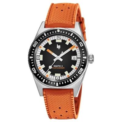 Lip Montre Nautic 3 Scaphandrier Automatique 39mm - Publicité Lip Montre Nautic 3 Scaphandrier Automatique 39mm - Publicité