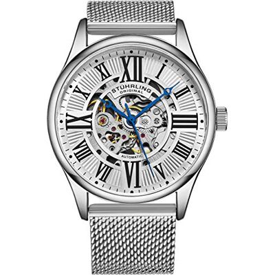 Stuhrling Montre Automatique Originale pour Homme avec Bracelet en Maille en Acier Inoxydable - Publicité Stuhrling Montre Automatique Originale pour Homme avec Bracelet en Maille en Acier Inoxydable - Publicité