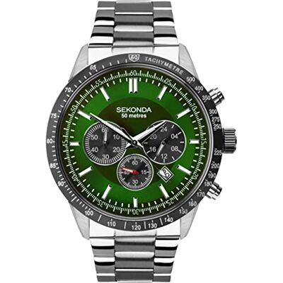 Sekonda Montre de Sport Ronde pour Homme 45 mm avec boîtier en Acier Inoxydable résistant à l'eau 50 mètres - Publicité Sekonda Montre de Sport Ronde pour Homme 45 mm avec boîtier en Acier Inoxydable résistant à l'eau 50 mètres - Publicité