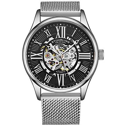 Stuhrling Montre Automatique Originale pour Homme avec Bracelet en Maille en Acier Inoxydable - Publicité Stuhrling Montre Automatique Originale pour Homme avec Bracelet en Maille en Acier Inoxydable - Publicité