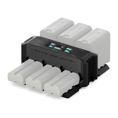 Tilta Station de charge pliable pour série L/NP-F 6 canaux NP-F550, NP-F970, NP-F750 Chargeur de batterie multi-fentes Station d'accueil d'affichage couleur TFT intelligente Protection de - Publicité Tilta Station de charge pliable pour série L/NP-F 6 canaux NP-F550, NP-F970, NP-F750 Chargeur de batterie multi-fentes Station d'accueil d'affichage couleur TFT intelligente Protection de - Publicité