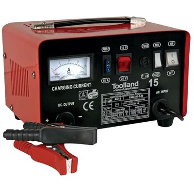 Toolland a land of possibilities Toolland AC15 Chargeur Batterie Accu 12/24V Fonction boost Plomb Acide 30x21x18.5cm, red - Publicité Toolland a land of possibilities Toolland AC15 Chargeur Batterie Accu 12/24V Fonction boost Plomb Acide 30x21x18.5cm, red - Publicité