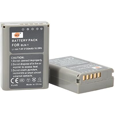 DSTE BLN-1 Batterie Li-ion rechargeable (lot de 2) compatible avec Olympus OM-D E-M1, OM-D E-M5, PEN E-P5, OM-D E-M5 II - Publicité DSTE BLN-1 Batterie Li-ion rechargeable (lot de 2) compatible avec Olympus OM-D E-M1, OM-D E-M5, PEN E-P5, OM-D E-M5 II - Publicité